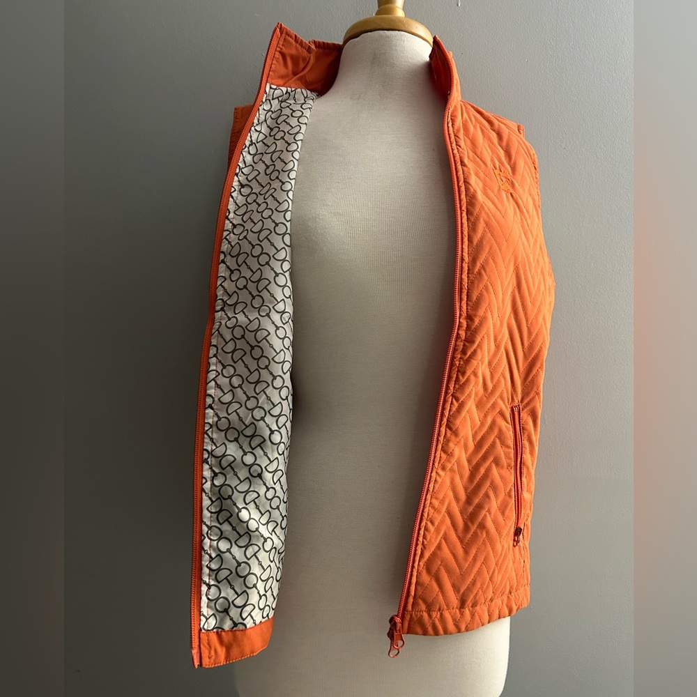 Riding Sport equestrian orange vest lightweight